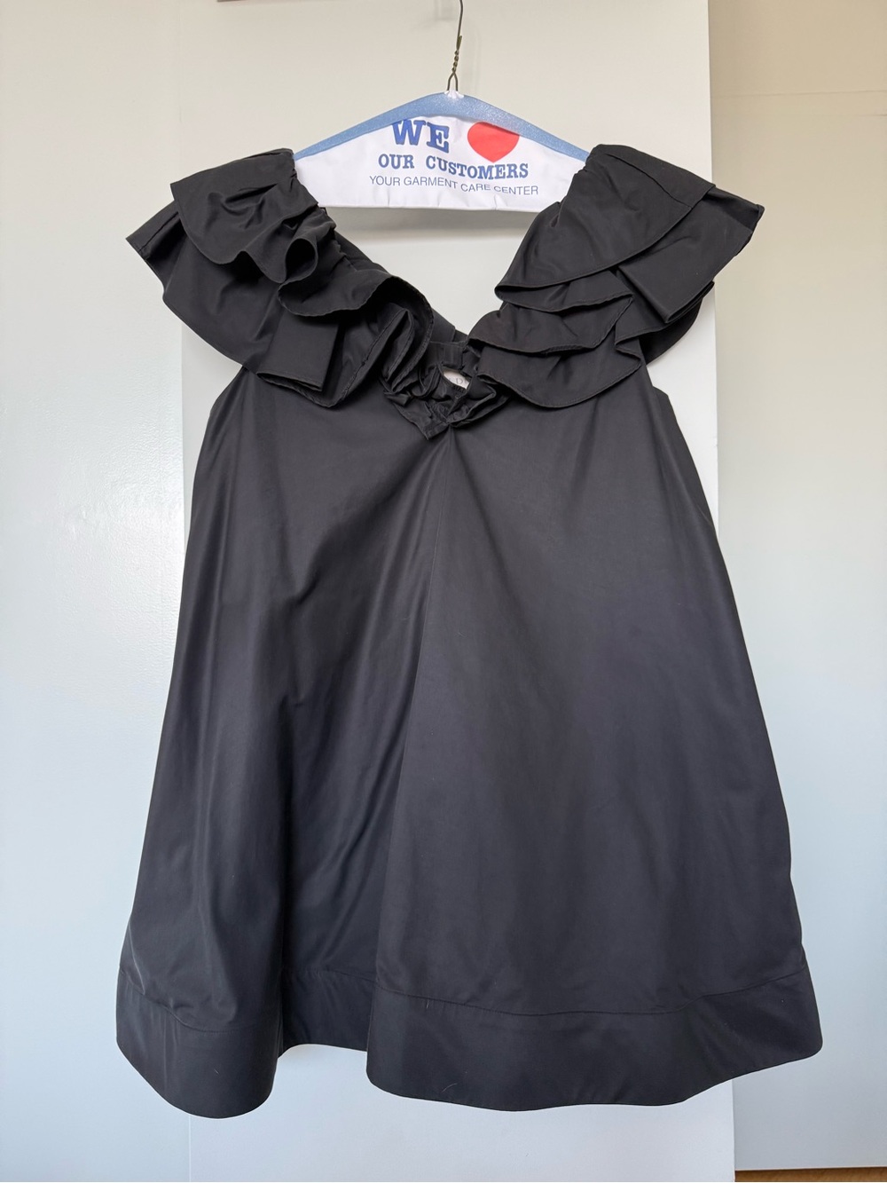 BHLDN Black Dress with Subtle Neckline Detail